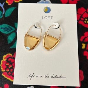 LOFT Jewel Crescent Moon Earrings